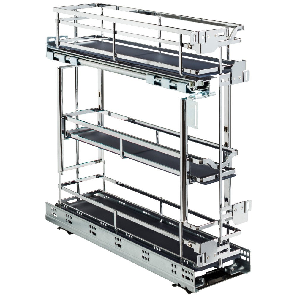 STORAGE WITH STYLE® Metal "No Wiggle" Under Drawer Base Pullout, Pre-assembled with Soft-close Slides
