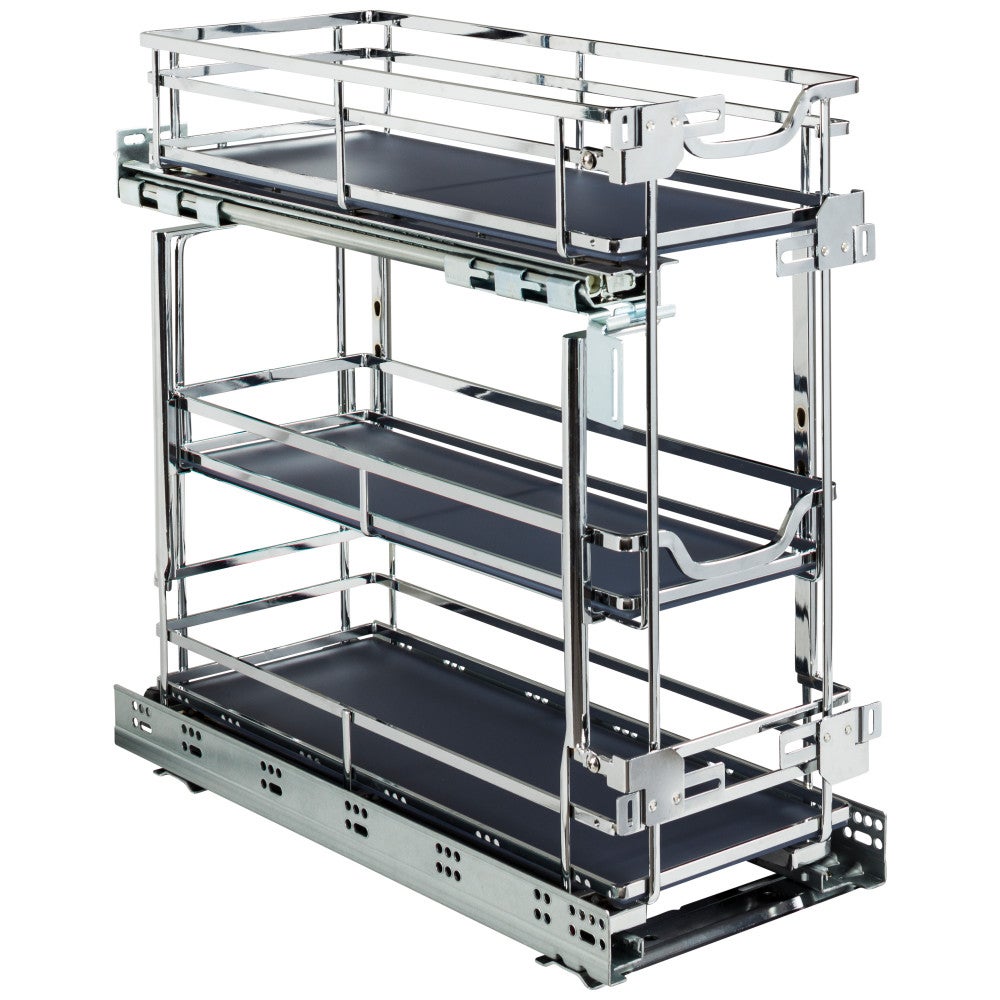 STORAGE WITH STYLE® Metal "No Wiggle" Under Drawer Base Pullout, Pre-assembled with Soft-close Slides