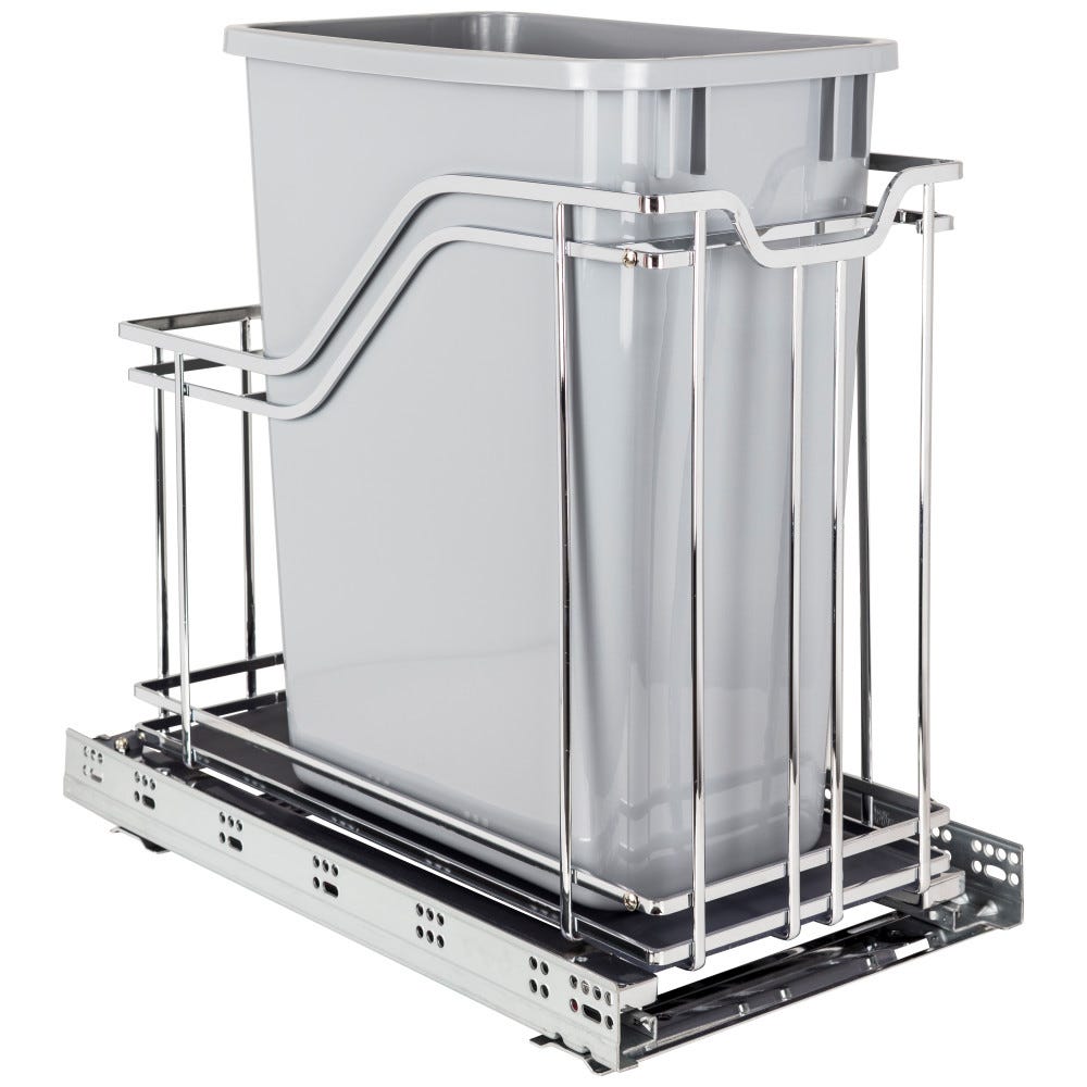 STORAGE WITH STYLE® Metal Soft-close Trashcan Pullout