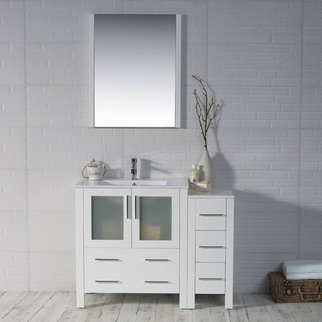 Sydney 42 Inch Vanity with Side Cabinet