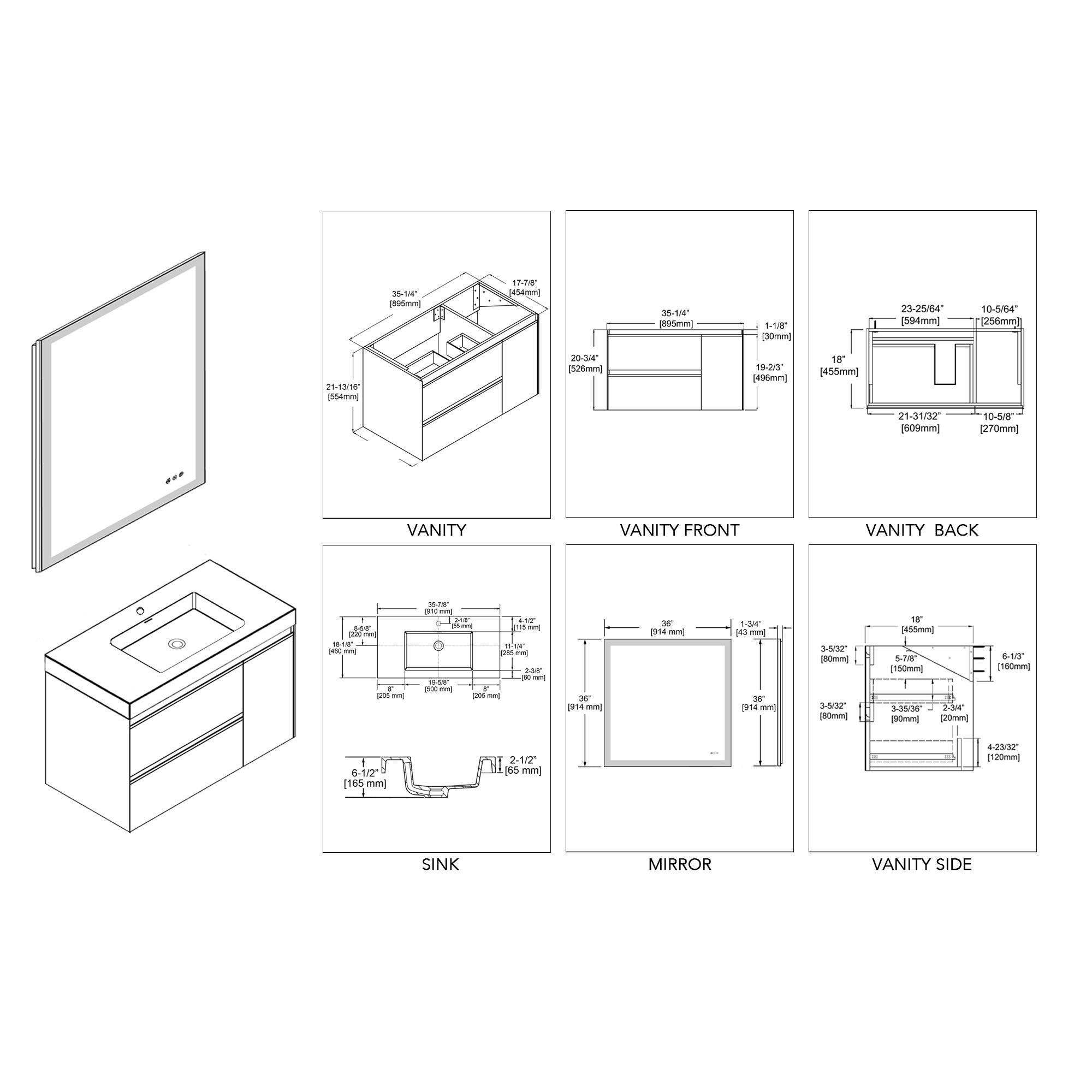 Berlin – 36 Inch Vanity - ezkitchenbath