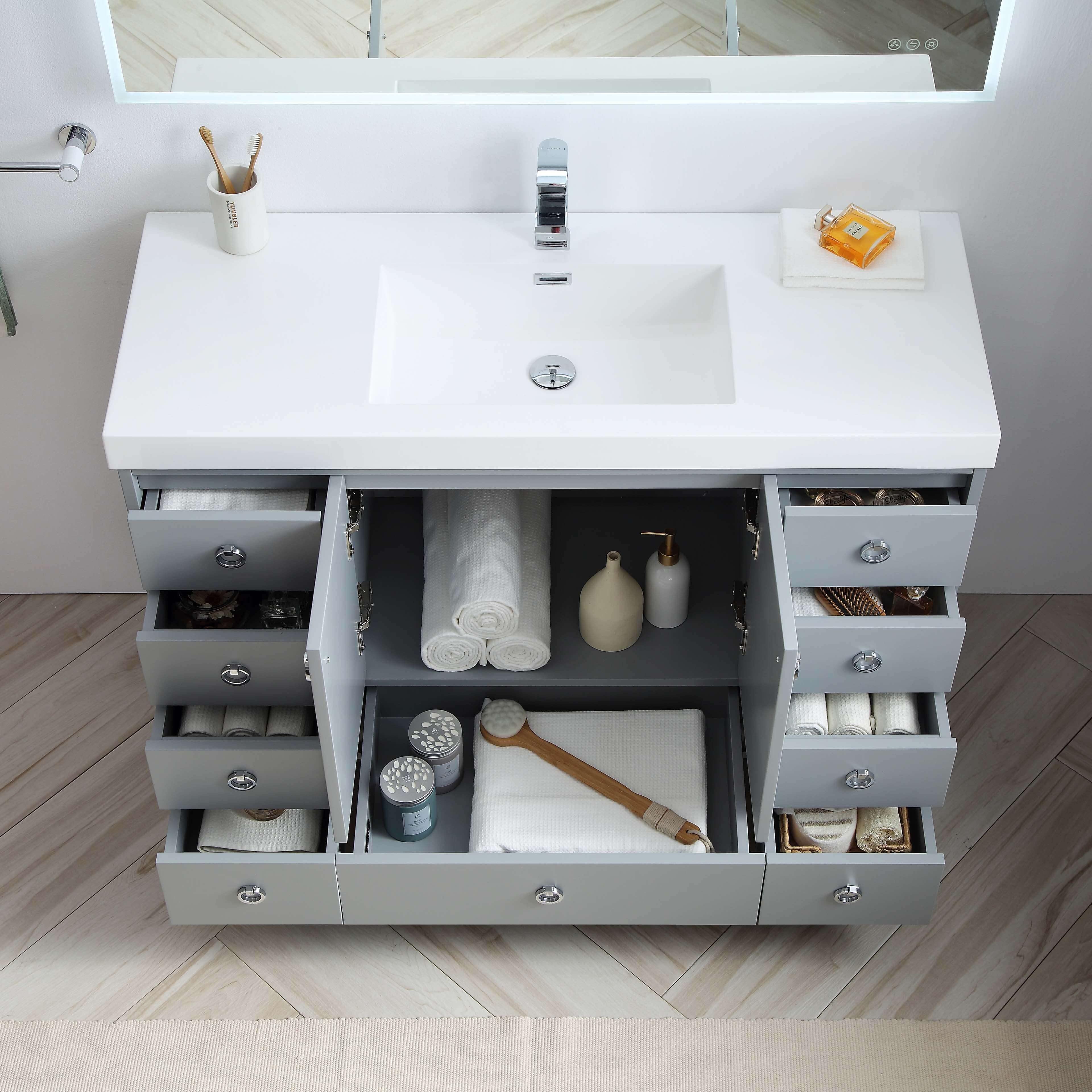 Lyon 48 Inch Vanity – Single Sink - ezkitchenbath