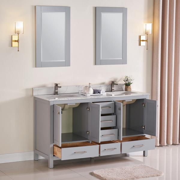 1901 Series 60'' Bathroom Vanity Cabinet Set