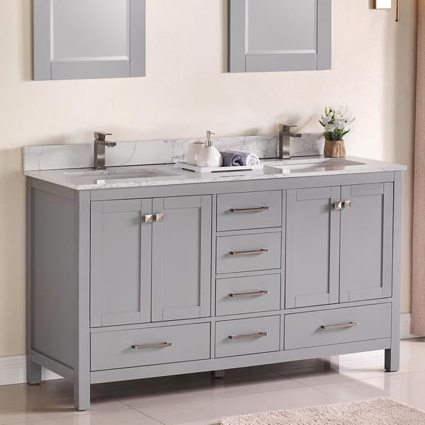 1901 Series 60'' Bathroom Vanity Cabinet Set