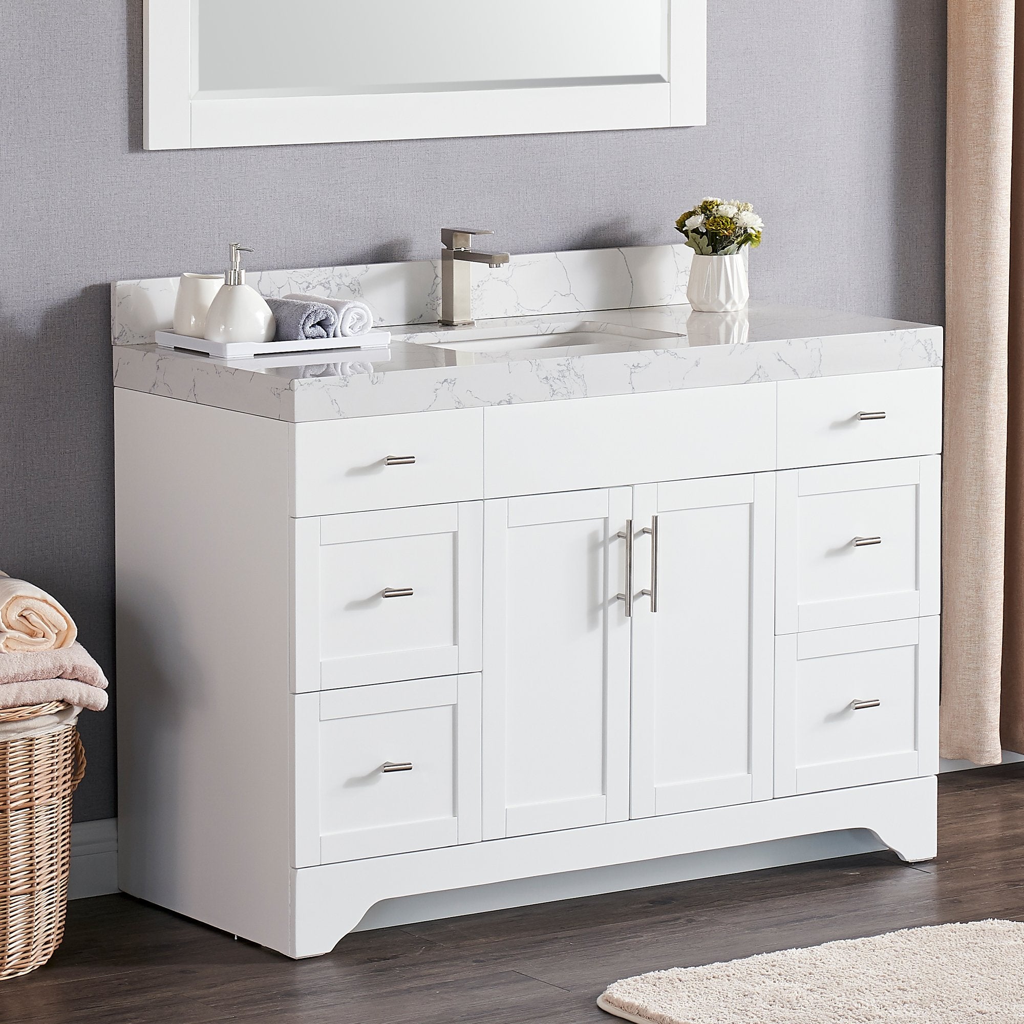 1905 Series 48Inch Bathroom Vanity Cabinet Set