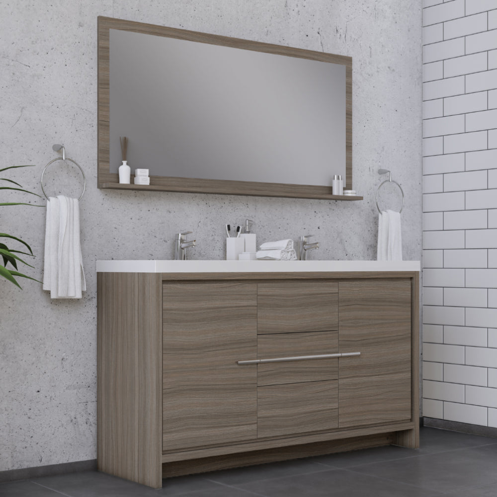 Sortino 60 Double inch Modern Bathroom Vanity