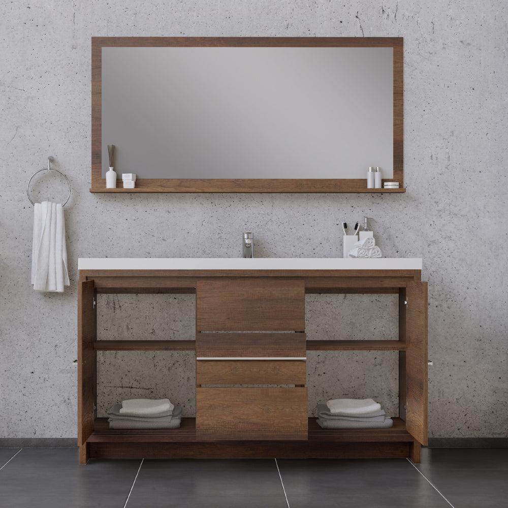 Sortino 60 Single inch Modern Bathroom Vanity