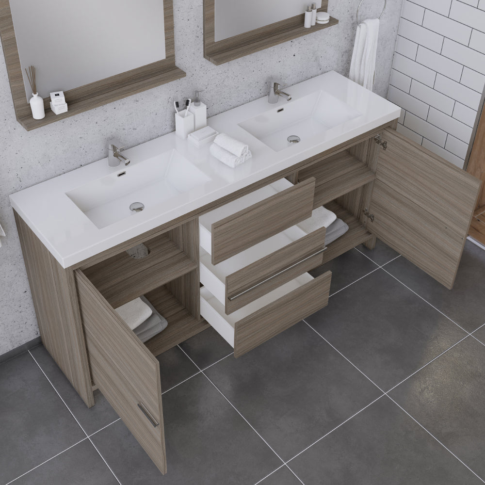 Sortino 72 inch Modern Bathroom Vanity