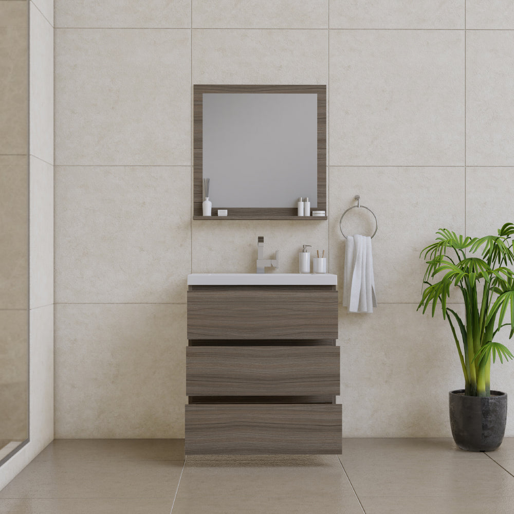 Paterno 30 inch Modern Freestanding Bathroom Vanity
