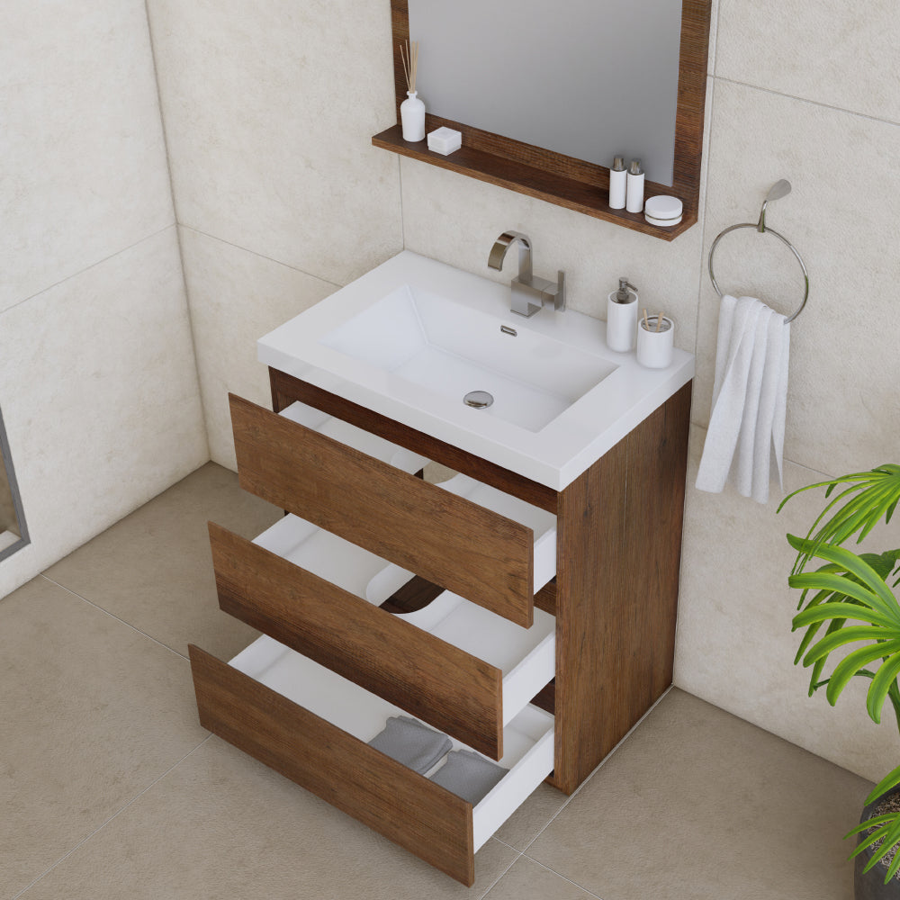 Paterno 30 inch Modern Freestanding Bathroom Vanity
