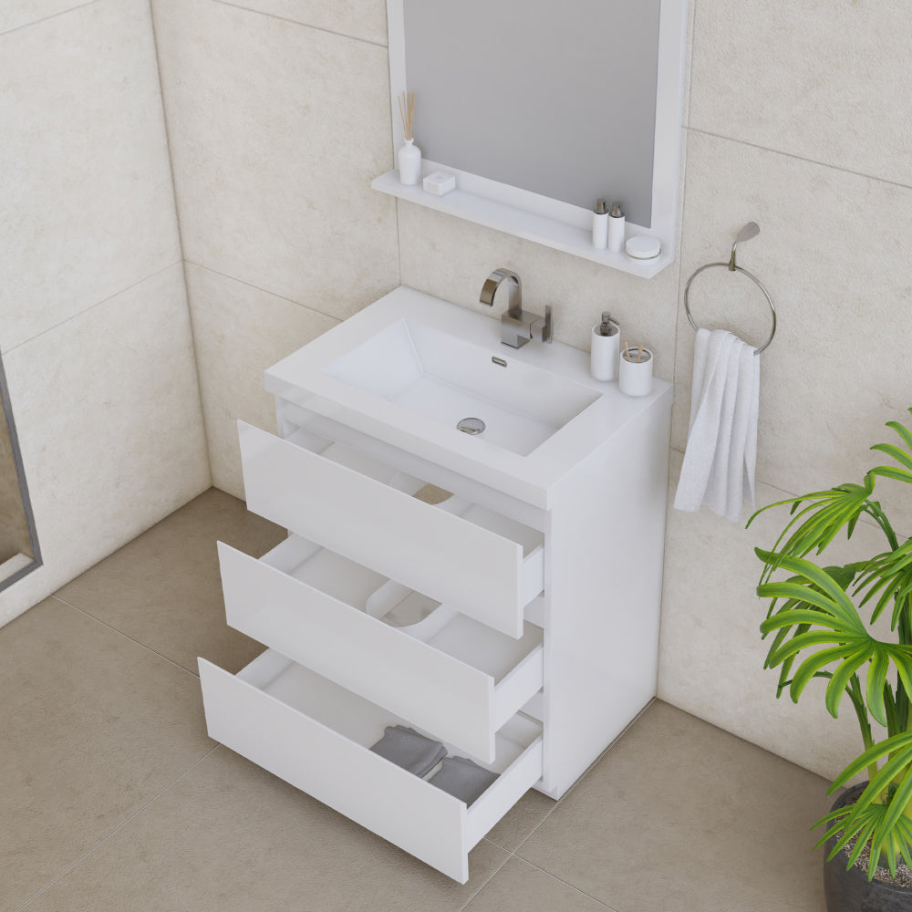 Paterno 30 inch Modern Freestanding Bathroom Vanity