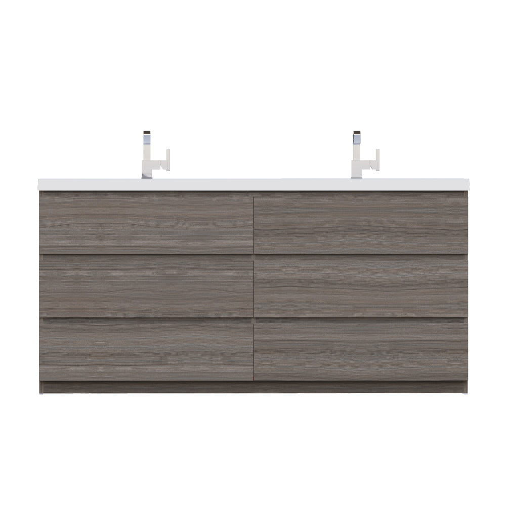 Paterno 72 inch Modern Freestanding Bathroom Vanity