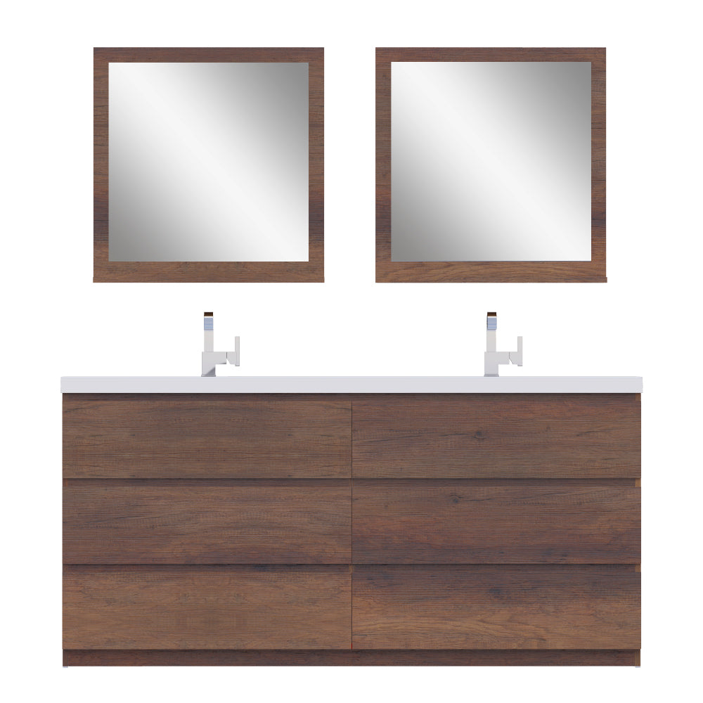 Paterno 72 inch Modern Freestanding Bathroom Vanity