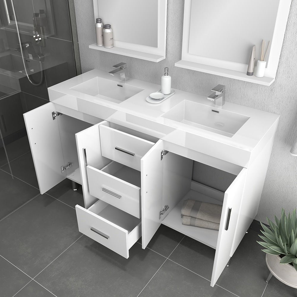 Ripley 56 inch Double vanity with Sink