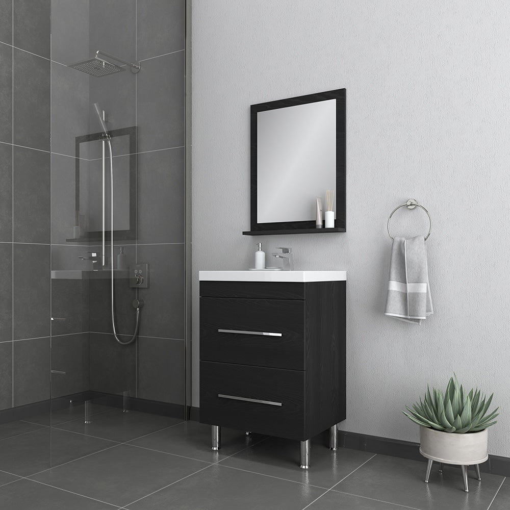 Ripley 24 inch Black Vanity with Sink