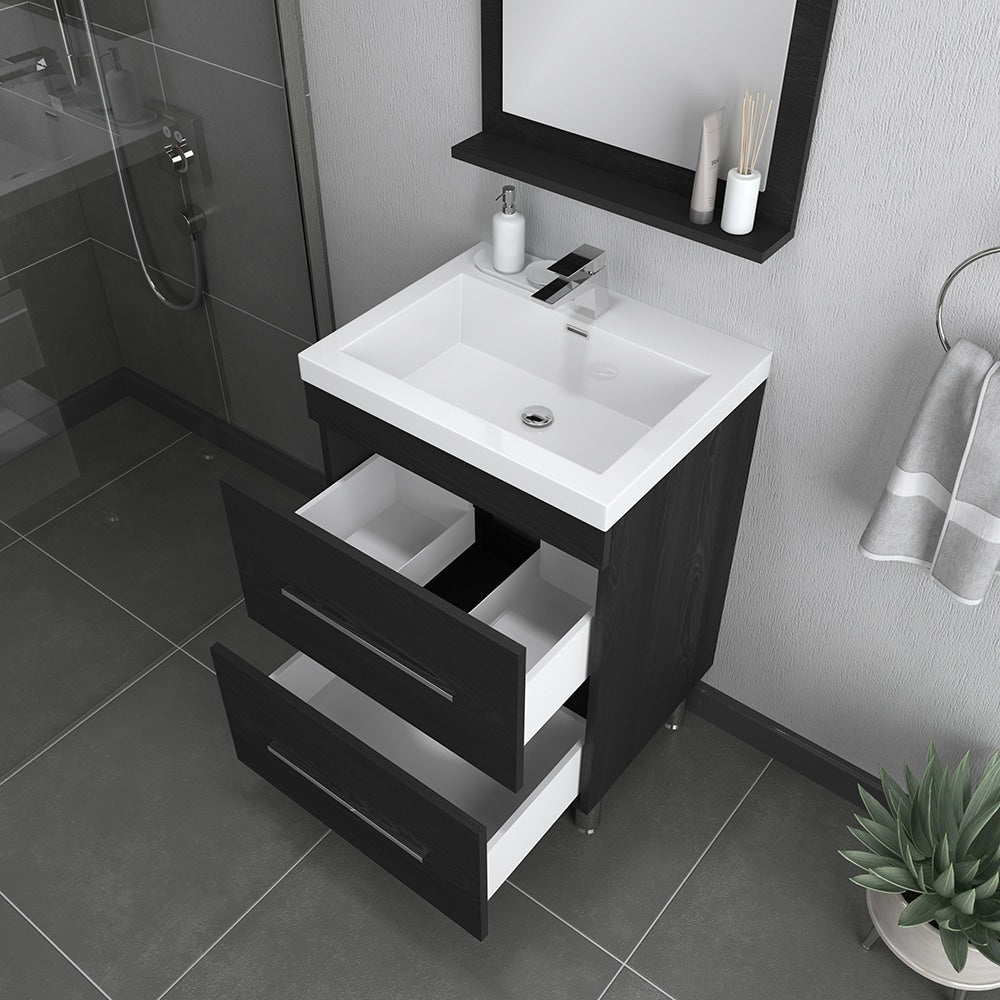 Ripley 24 inch Black Vanity with Sink