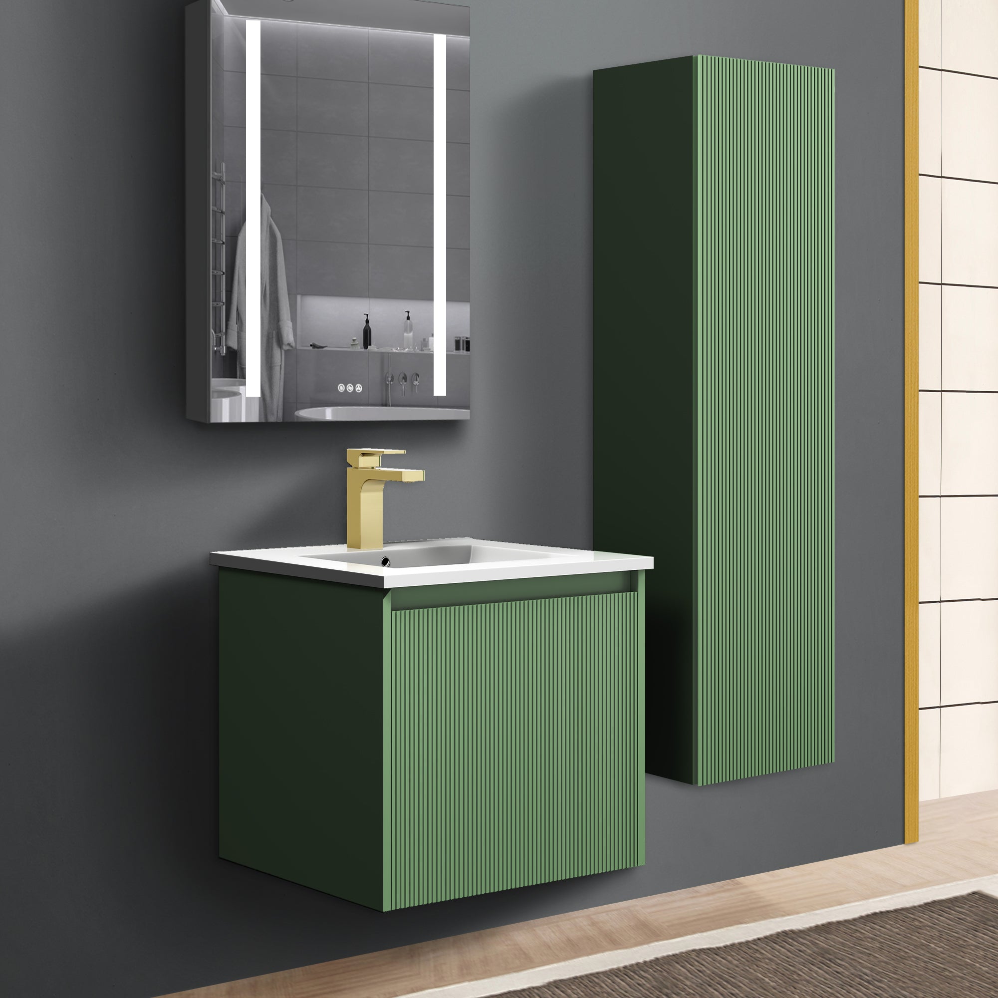 Positano 20'' Vanity✔️Base Cabinet Only