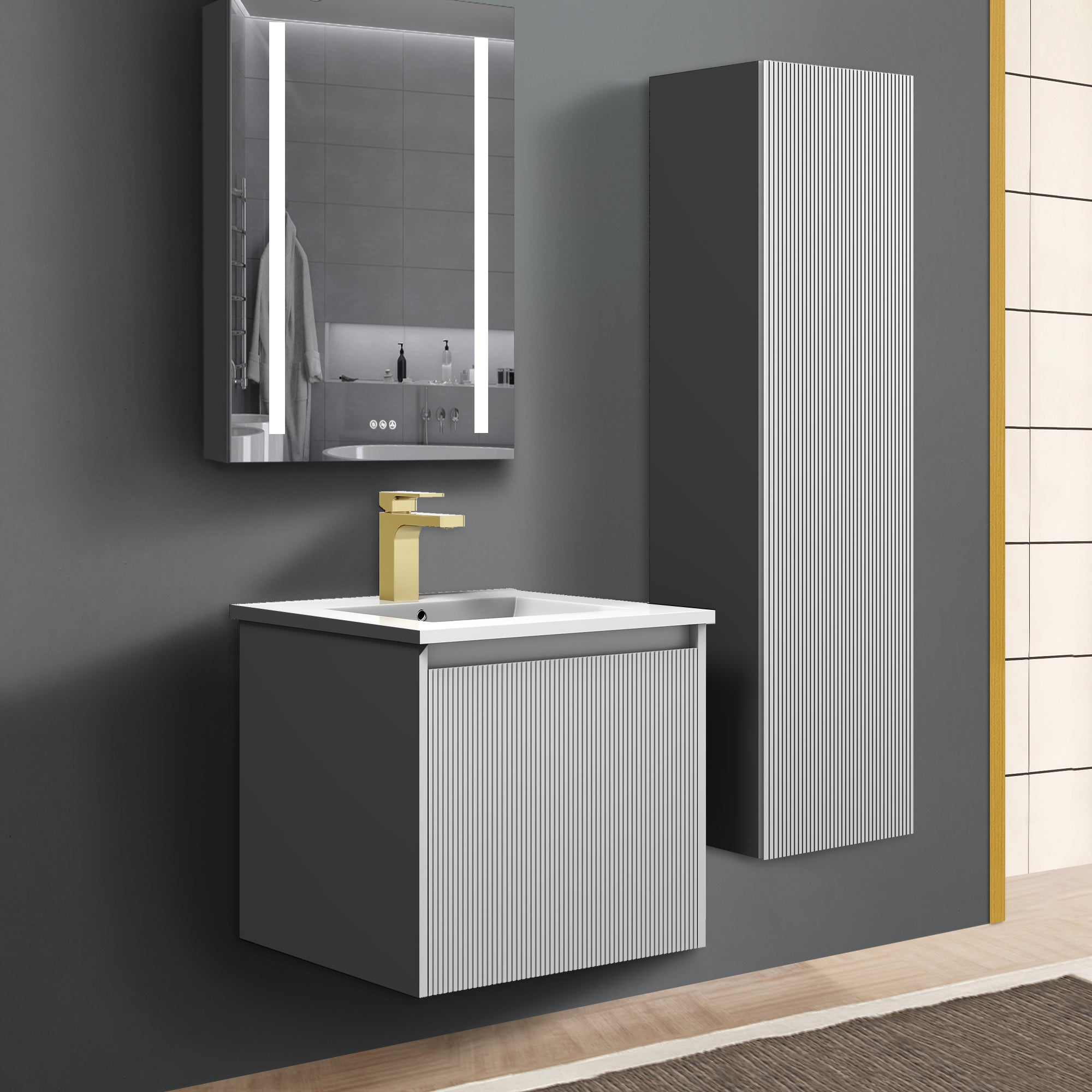 Positano 20'' Vanity✔️Base Cabinet Only