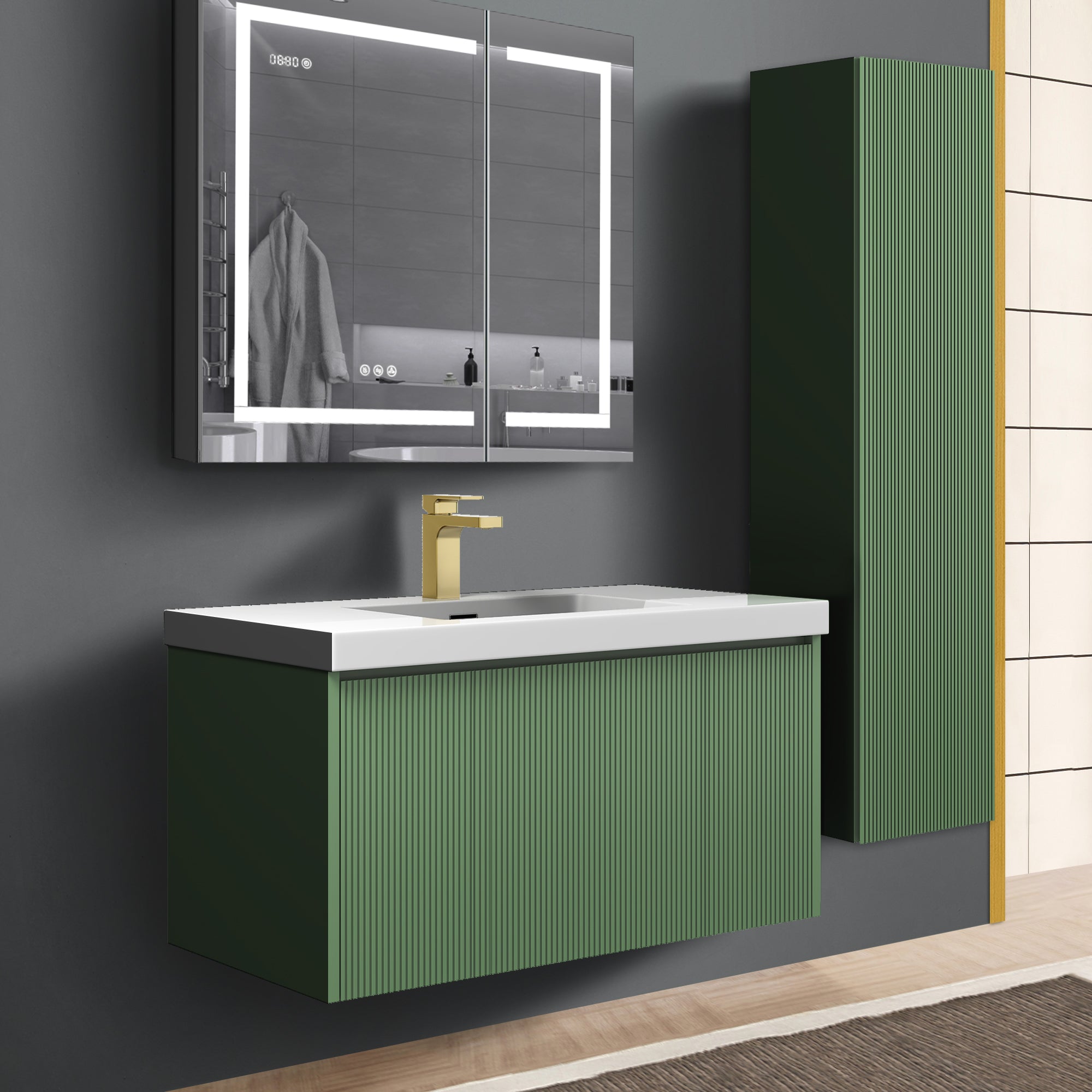 Positano 36'' Vanity✔️Base Cabinet Only