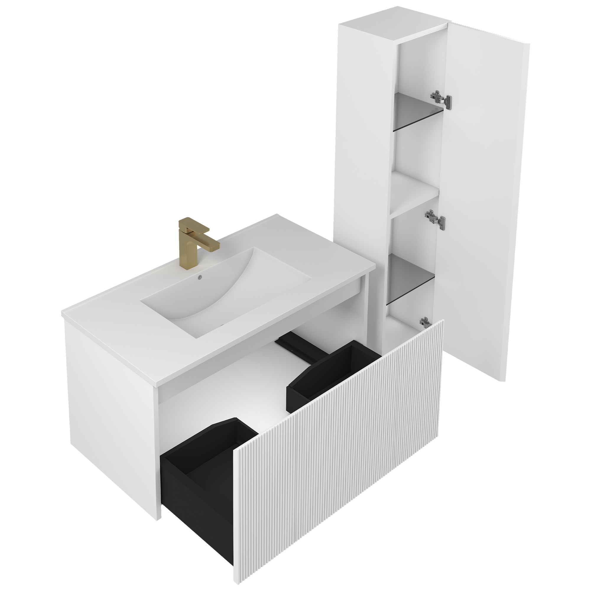 Positano 36'' Vanity✔️Base Cabinet Only
