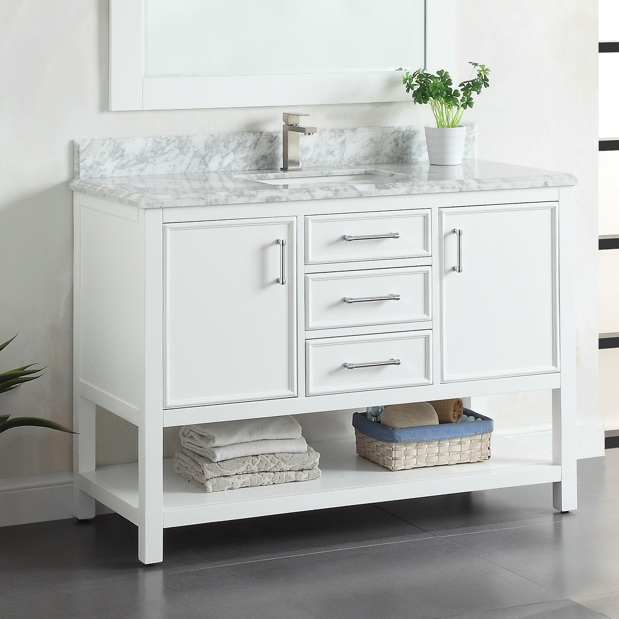 1912 Series 48in. Bathroom Vanity Cabinet Set