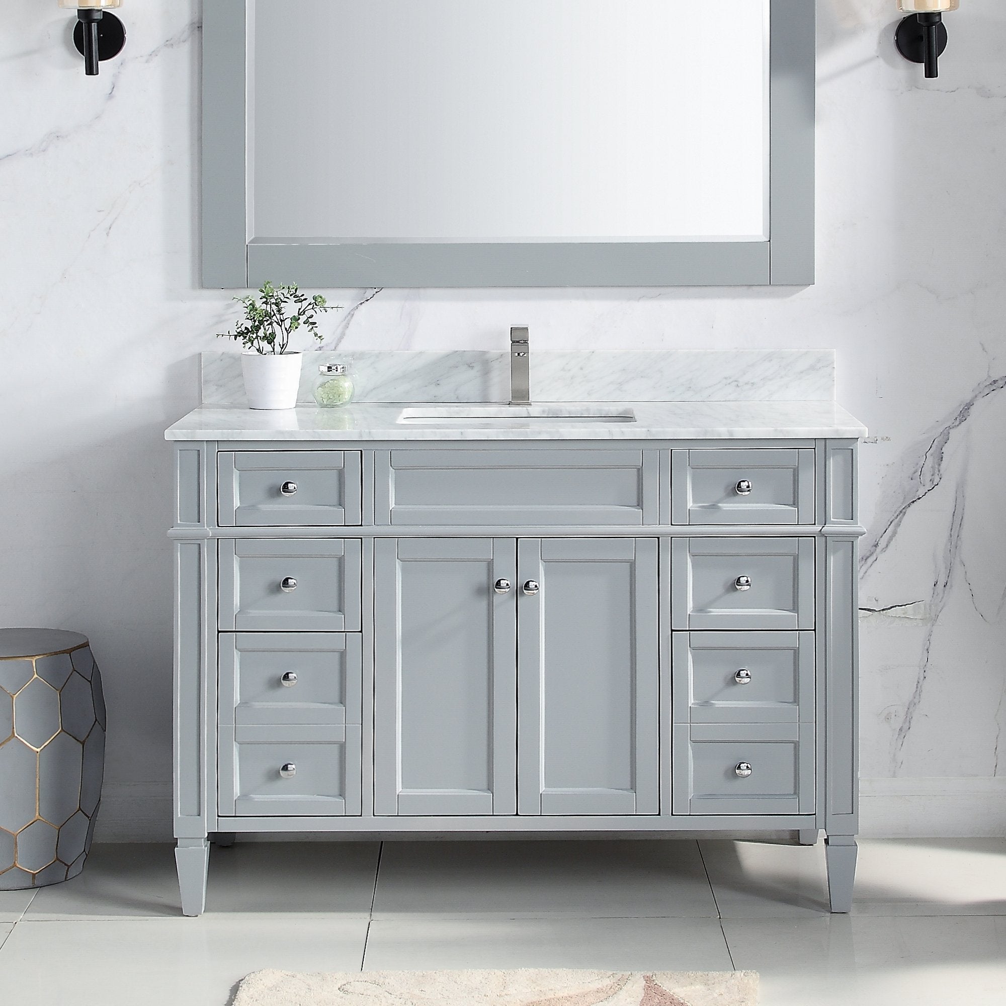 1916 Series 48in. Bathroom Vanity Cabinet Set