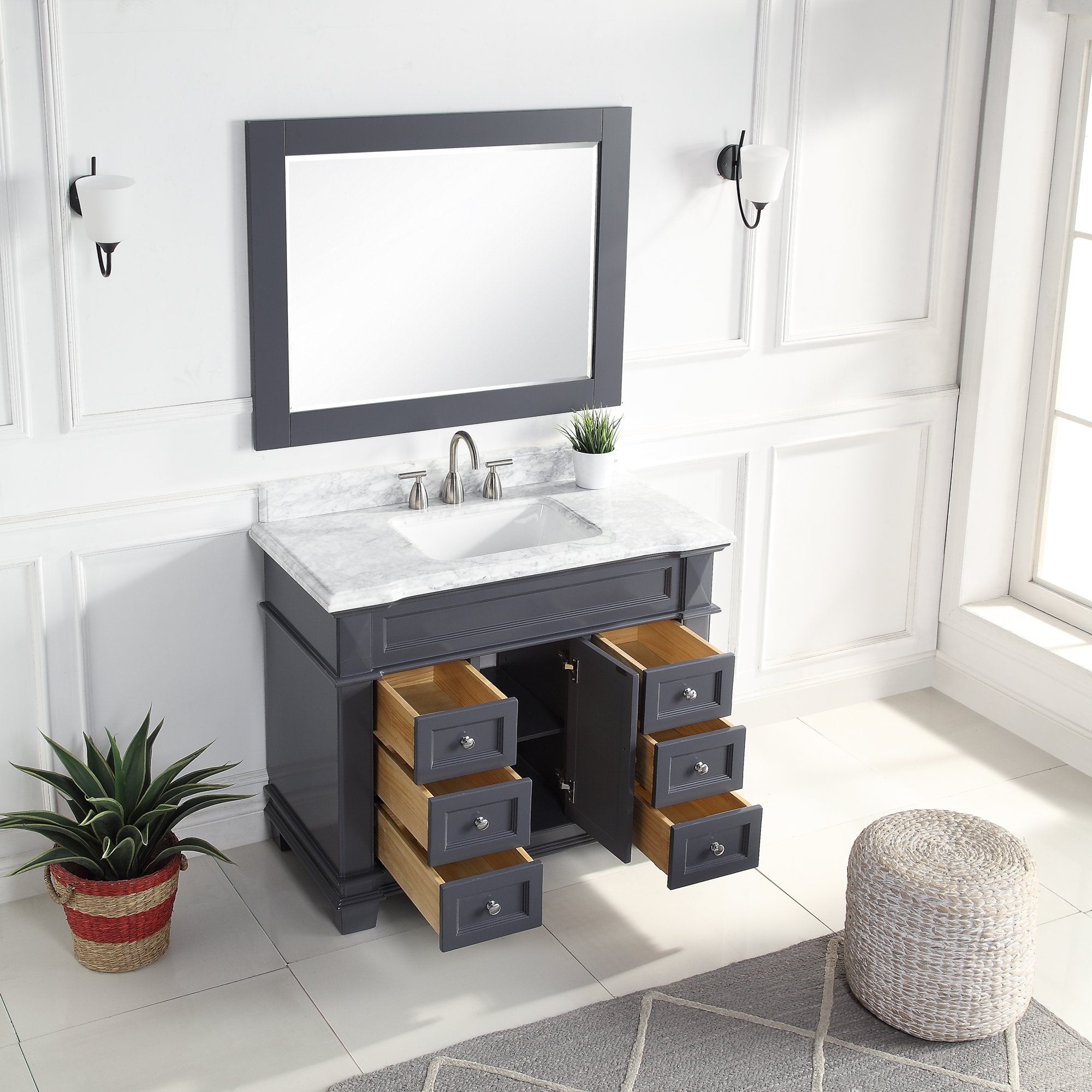 1917 Series 42in. Bathroom Vanity Cabinet Set