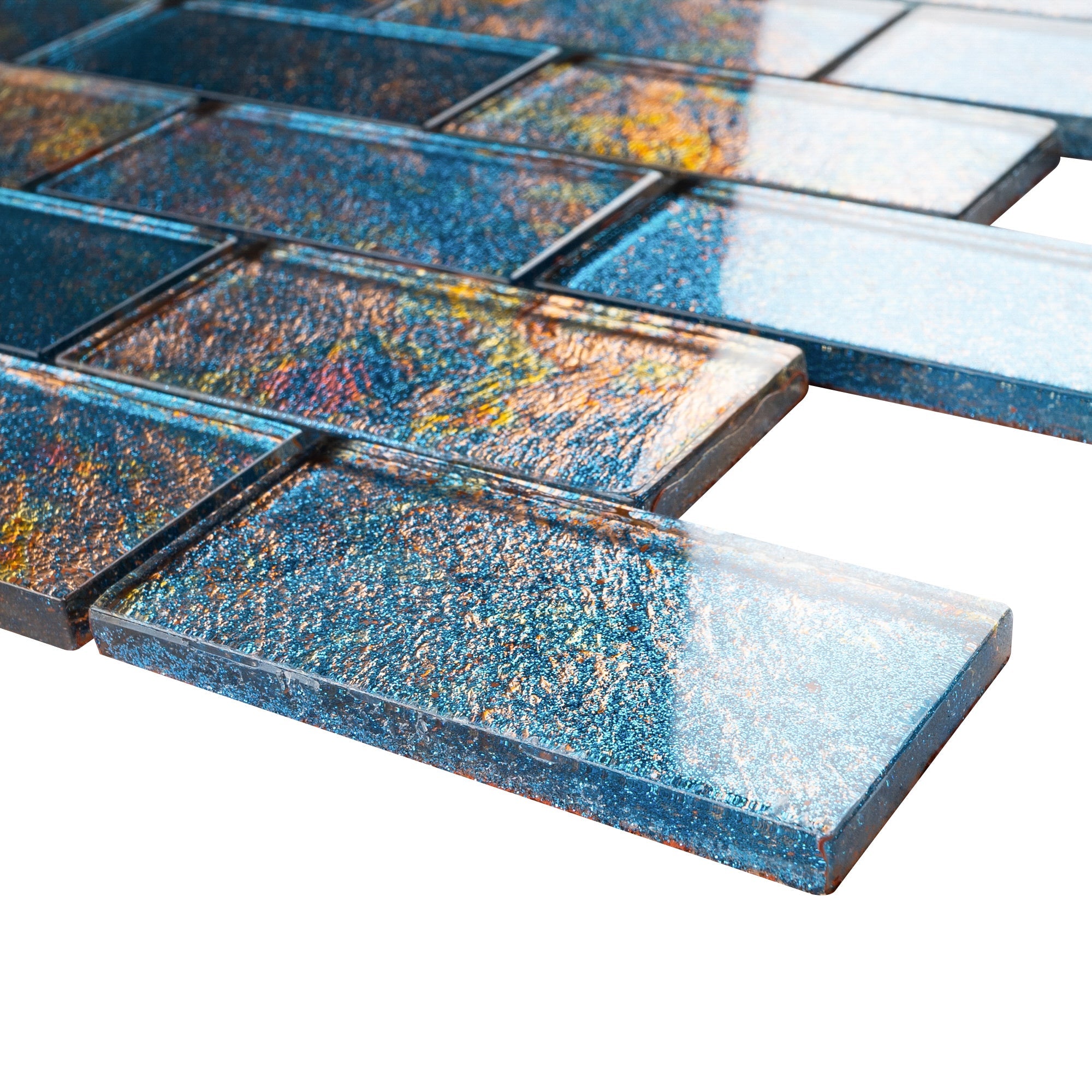 Galaxy Canvas 2x4 Subway Glass Mosaic Tile