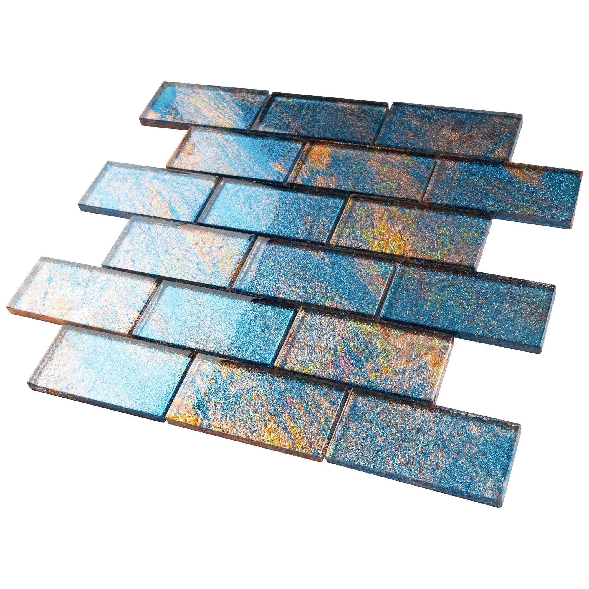 Galaxy Canvas 2x4 Subway Glass Mosaic Tile