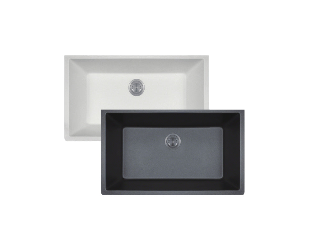 Granite Composite Under-Mount 27'' x 18'' Single Bowl Sink   KGU27189