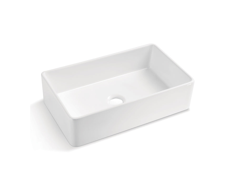 Porcelain Single Bowl 33'' x 20'' Apron Sink KPF33208WT