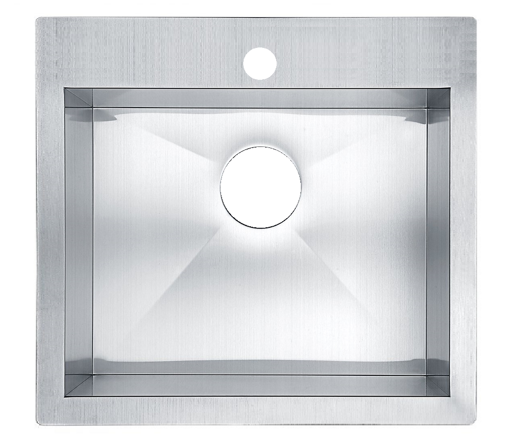 Zero Radius Top-Mount 25'' x 22'' Single Bowl Sink KSH25229S