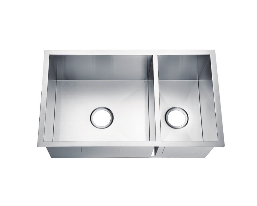 Zero Radius Under-Mount 32'' x 19'' Double Bowl Sink KSH321910BS