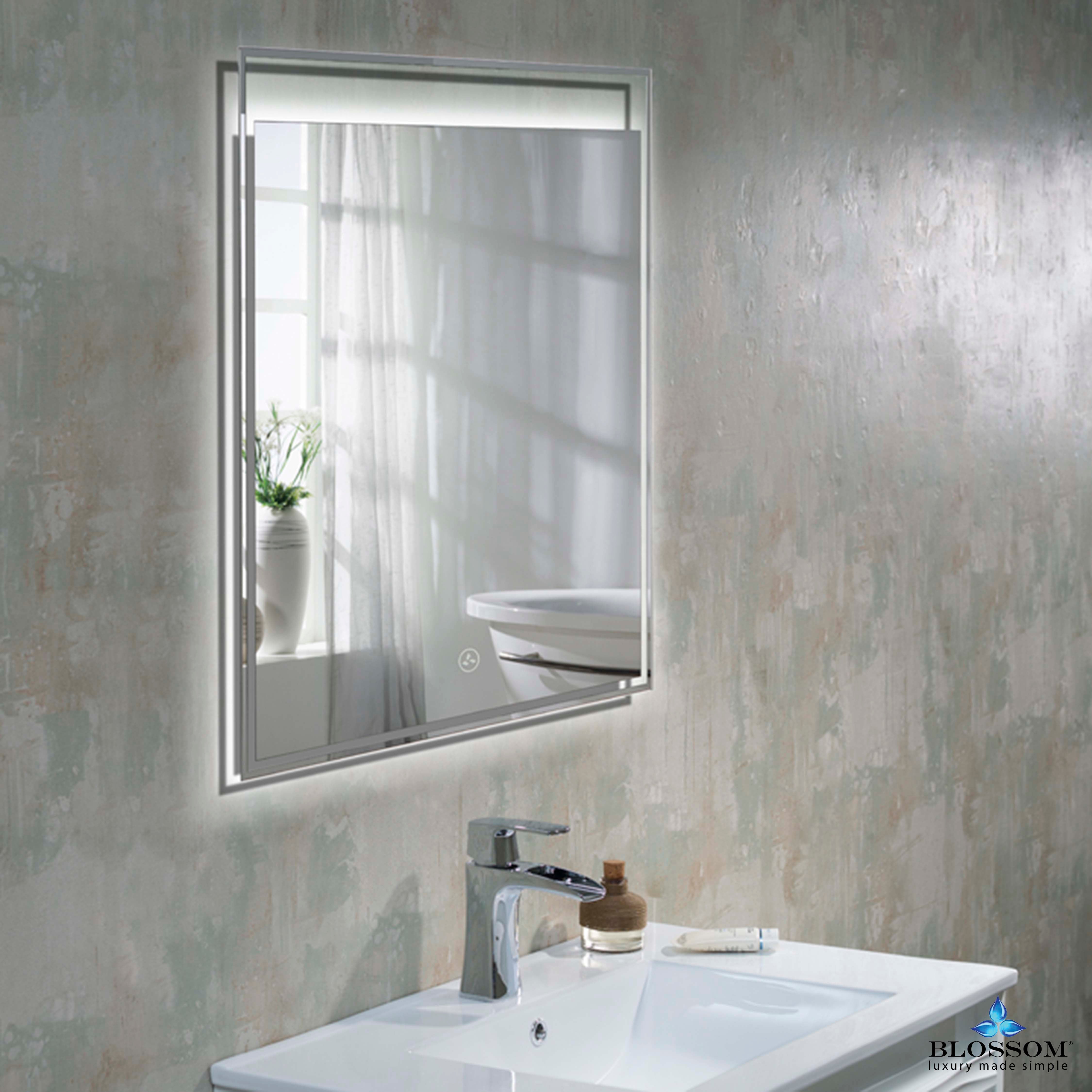 Alpha 24 Inch LED Illuminated Backlit Mirror