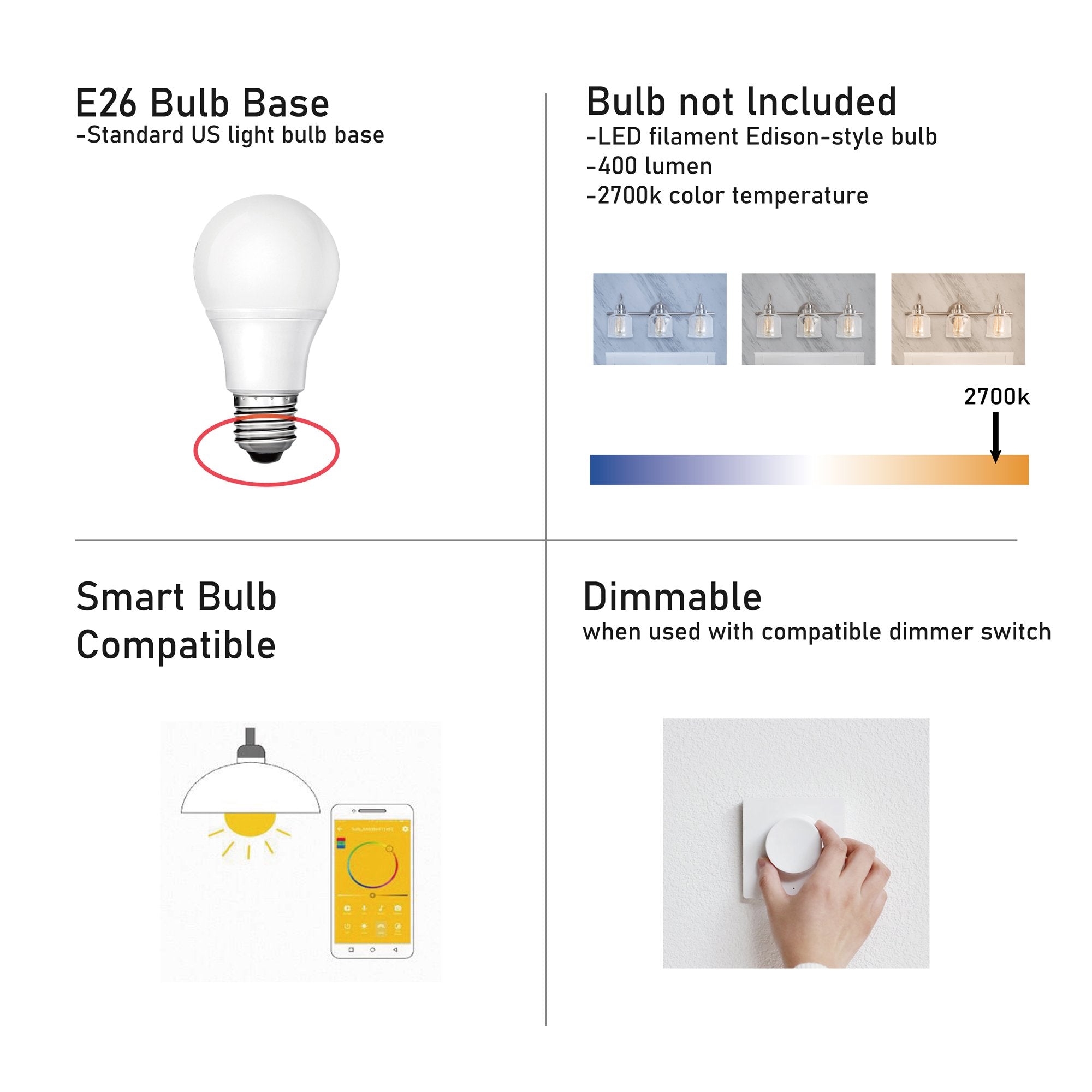 1-Light Dimmable LED Pendant Light PL0005