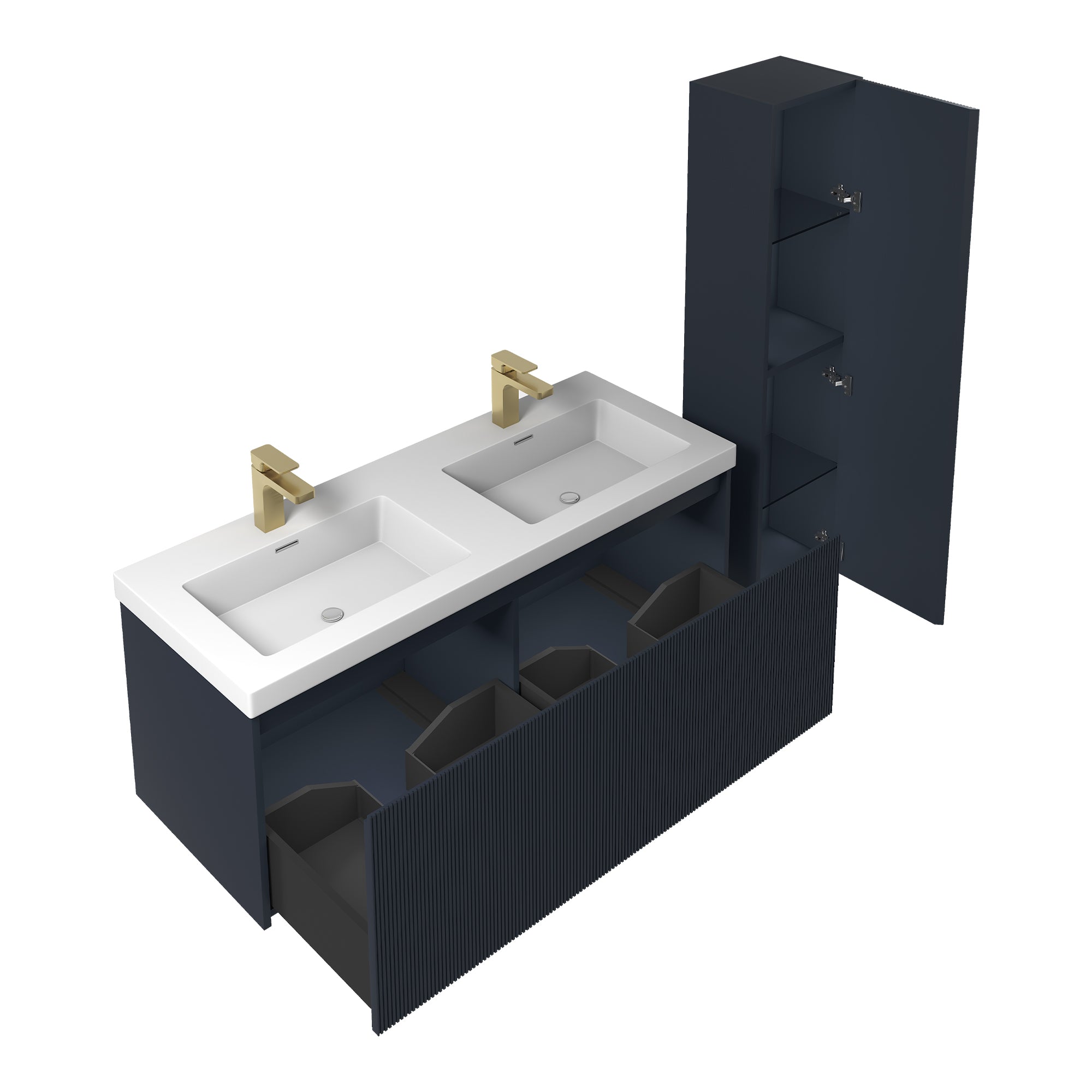 Positano 48'' Double Vanity✔️Base Cabinet Only