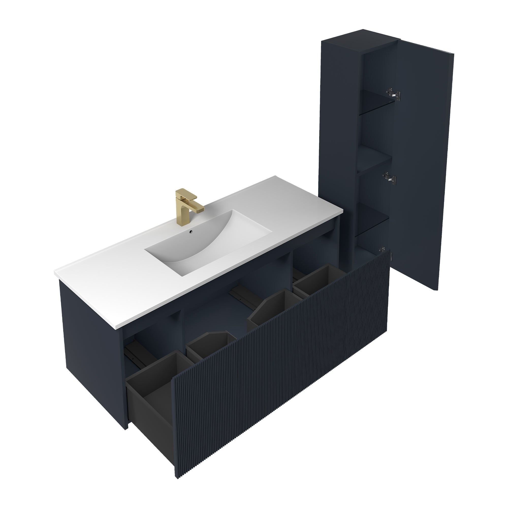 Positano 48'' Single Vanity ✔️Base Cabinet Only