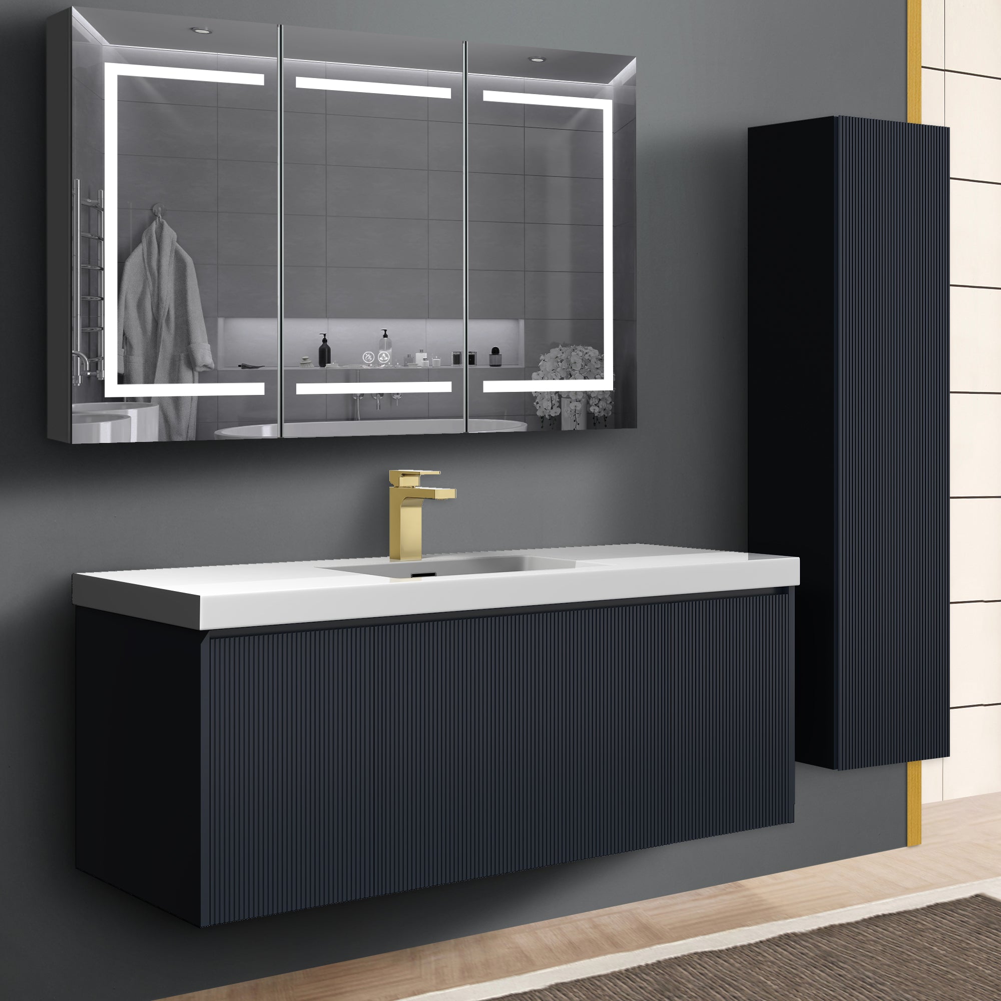 Positano 48'' Single Vanity ✔️Base Cabinet Only