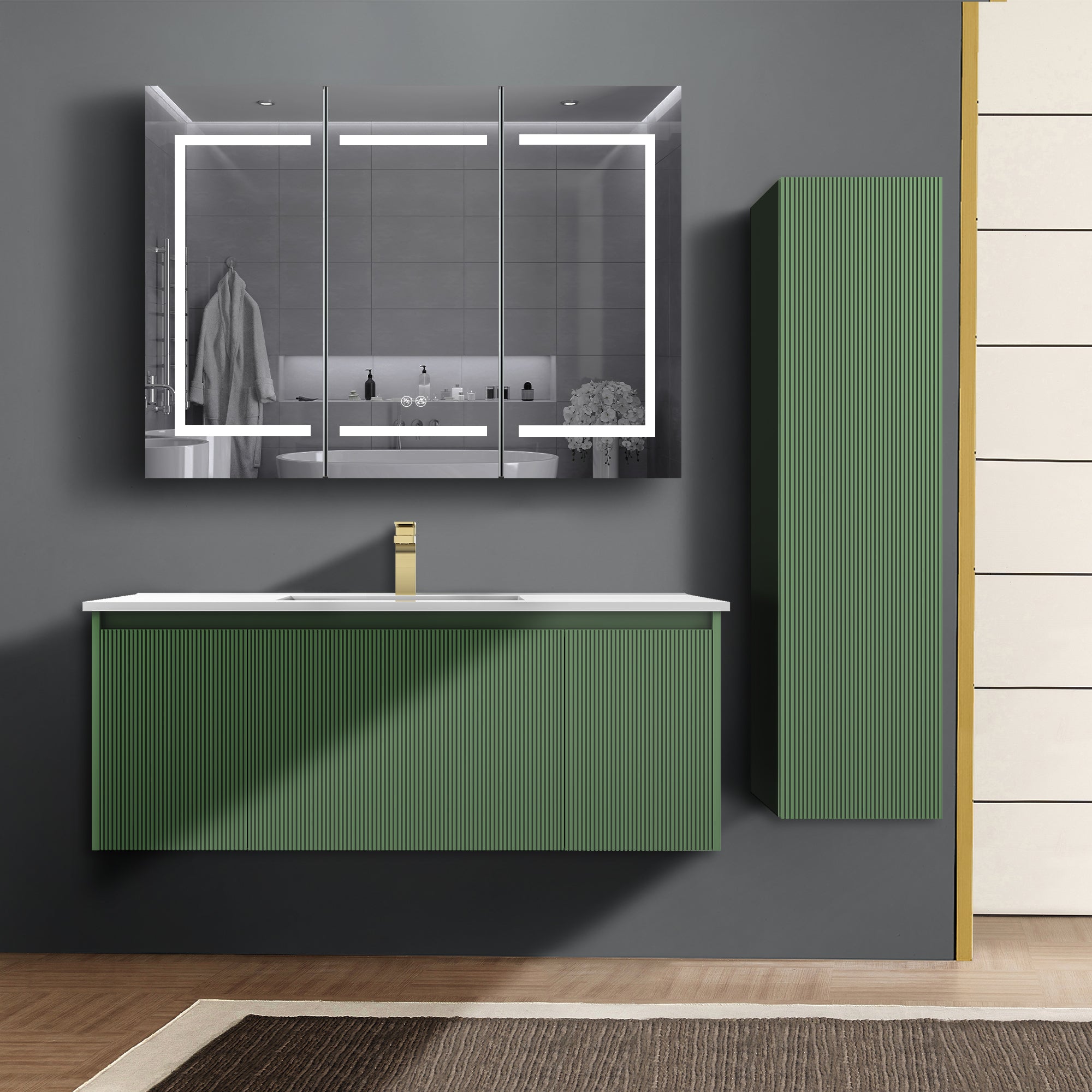 Positano 48'' Single Vanity ✔️Base Cabinet Only