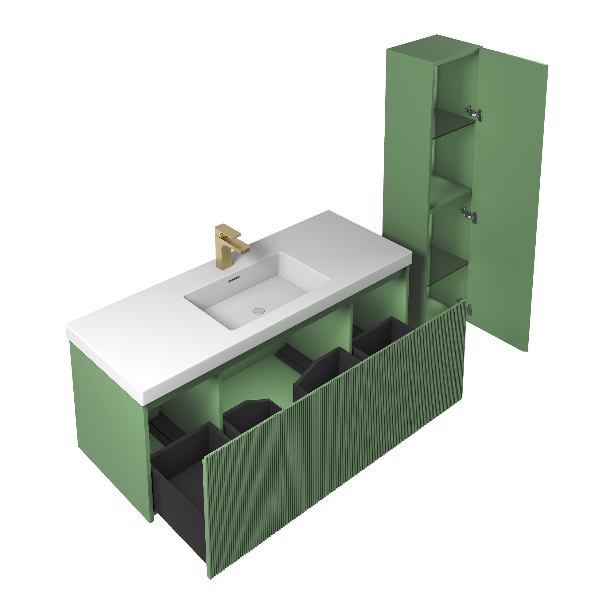 Positano 48'' Single Vanity ✔️Base Cabinet Only