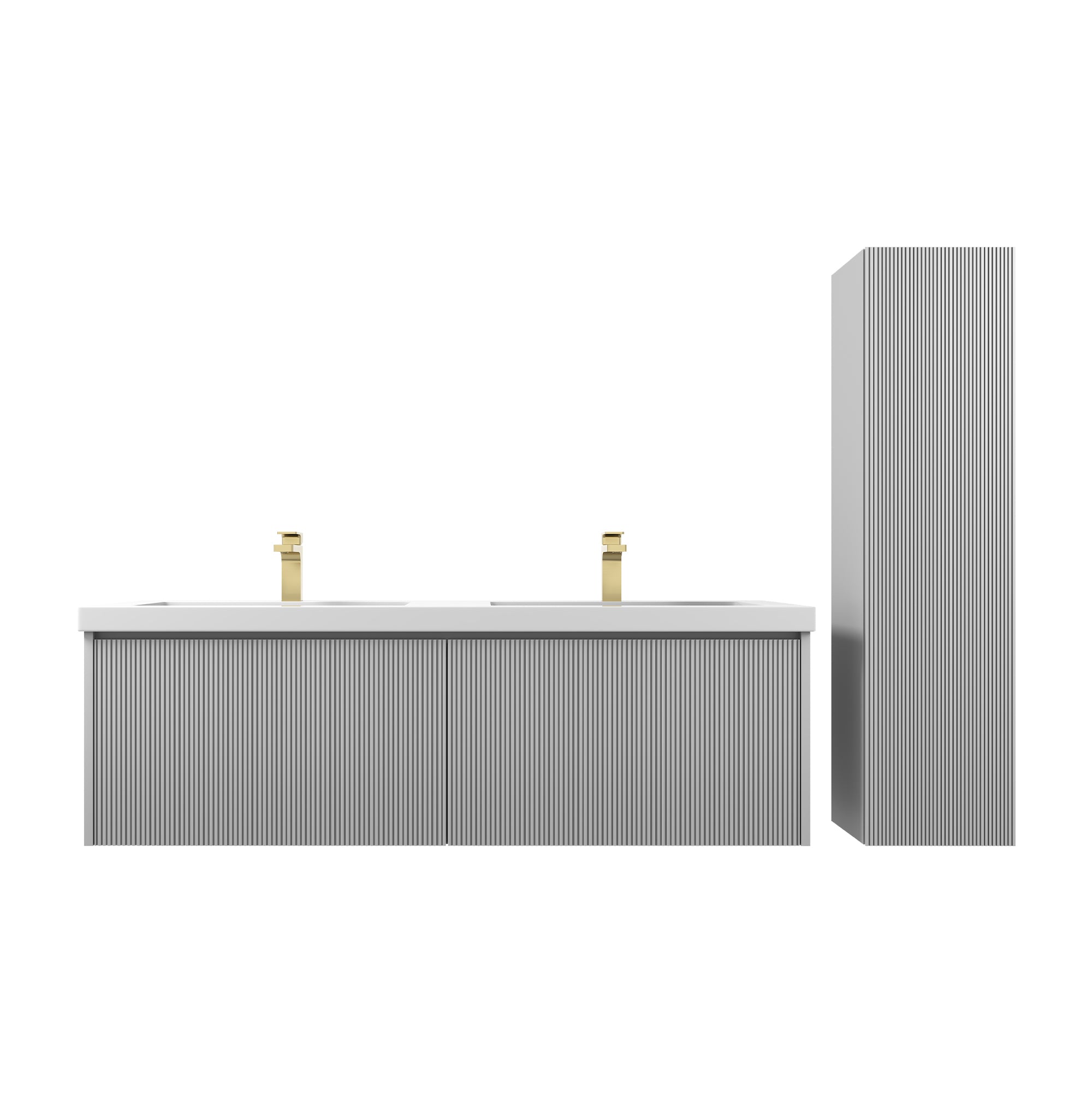 Positano 60'' Double Vanity✔️Base Cabinet Only