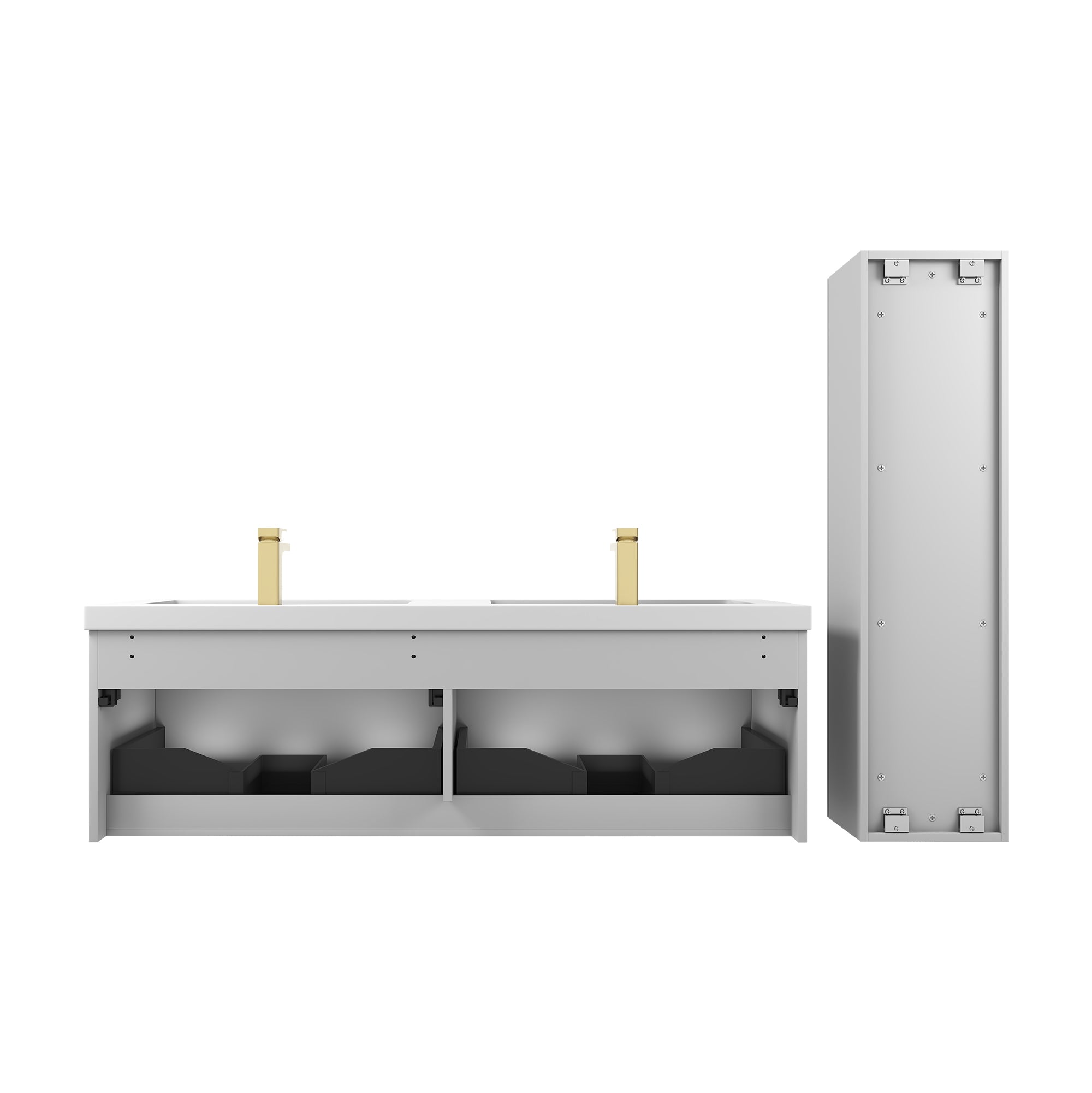 Positano 60'' Double Vanity✔️Base Cabinet Only