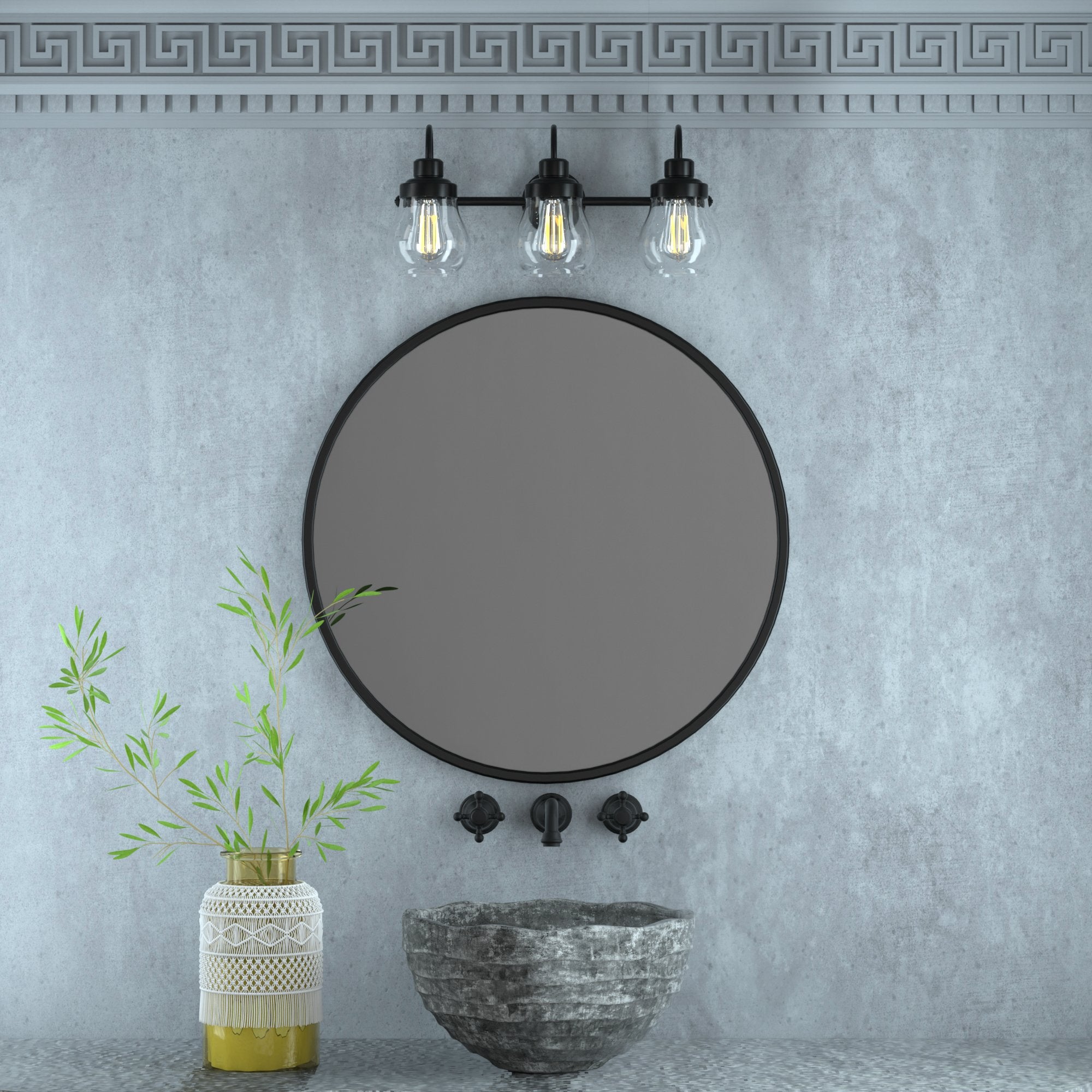 24Inch 3-Light Dimmable LED Vanity Light WL0005