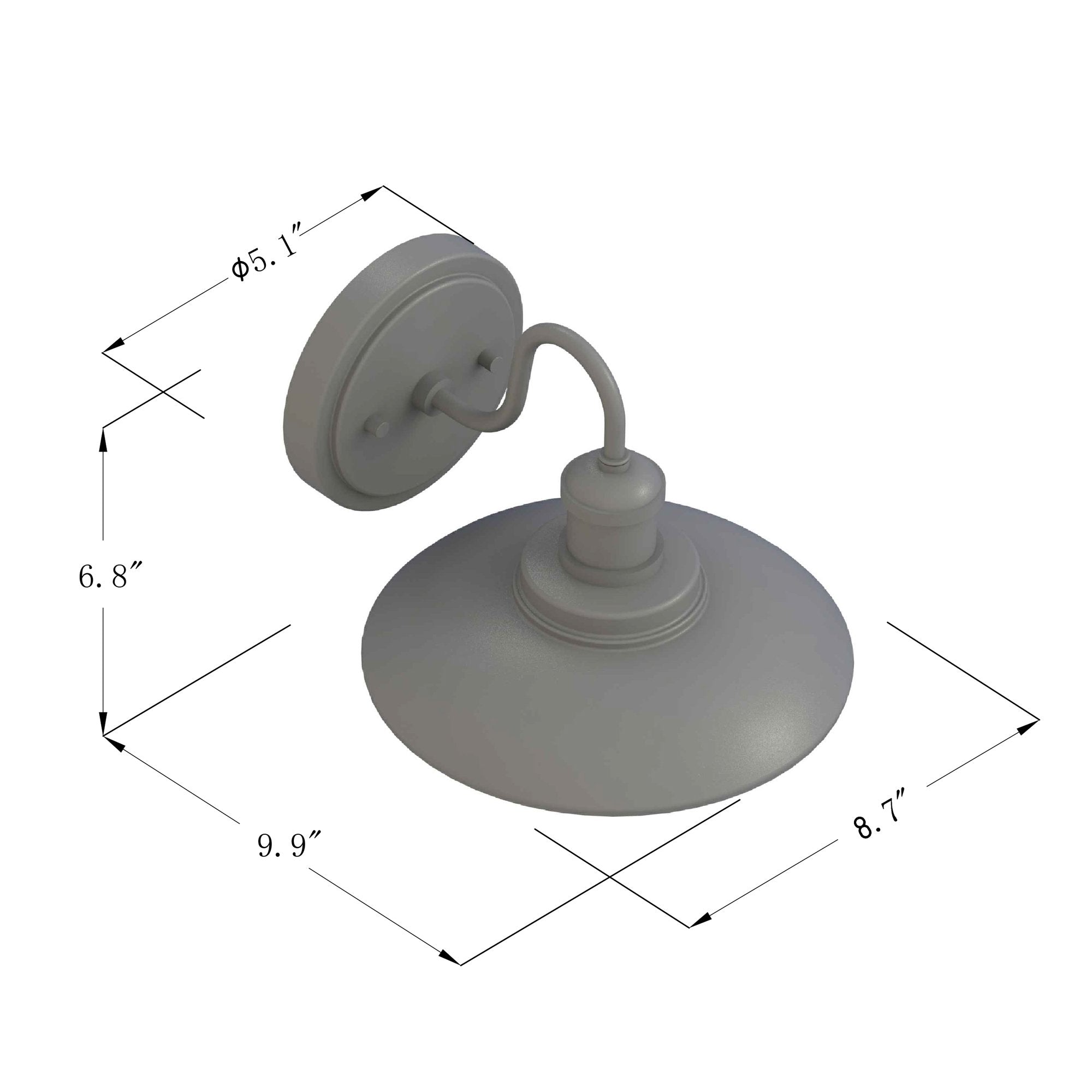 1-Light Dimmable LED Wall Sconce WL0009