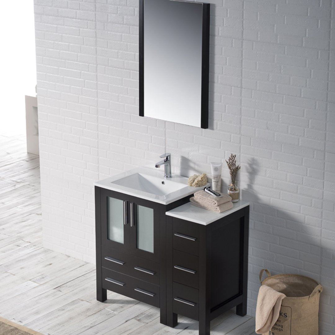 Sydney 36 Inch Vanity with Side Cabinet