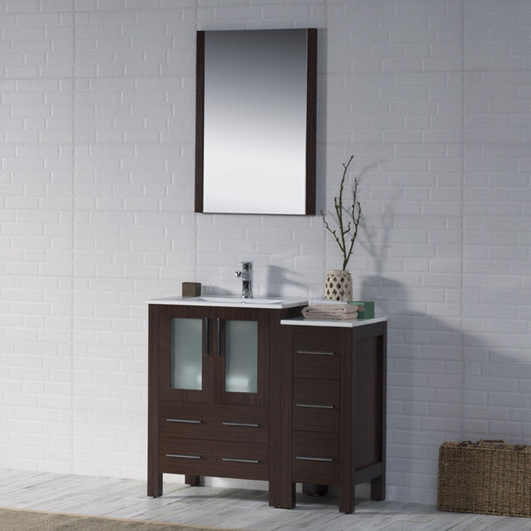 Sydney 36 Inch Vanity with Side Cabinet