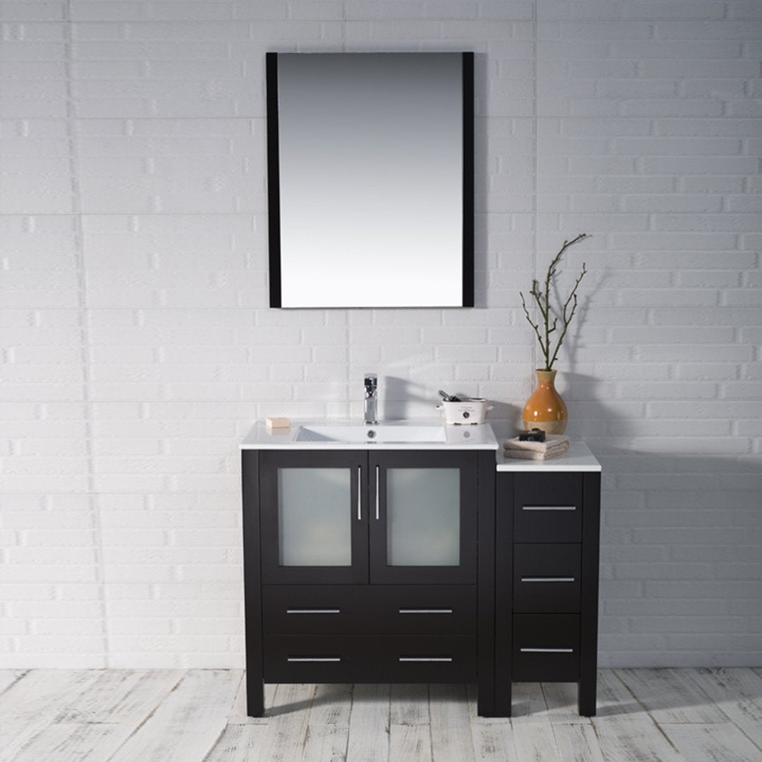 Sydney 42 Inch Vanity with Side Cabinet