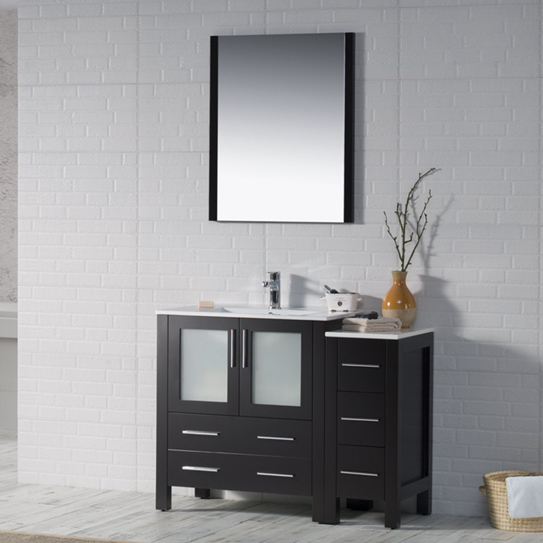 Sydney 42 Inch Vanity with Side Cabinet