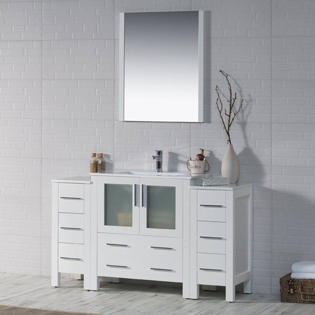 Sydney 54 Inch Vanity with Side Cabinet