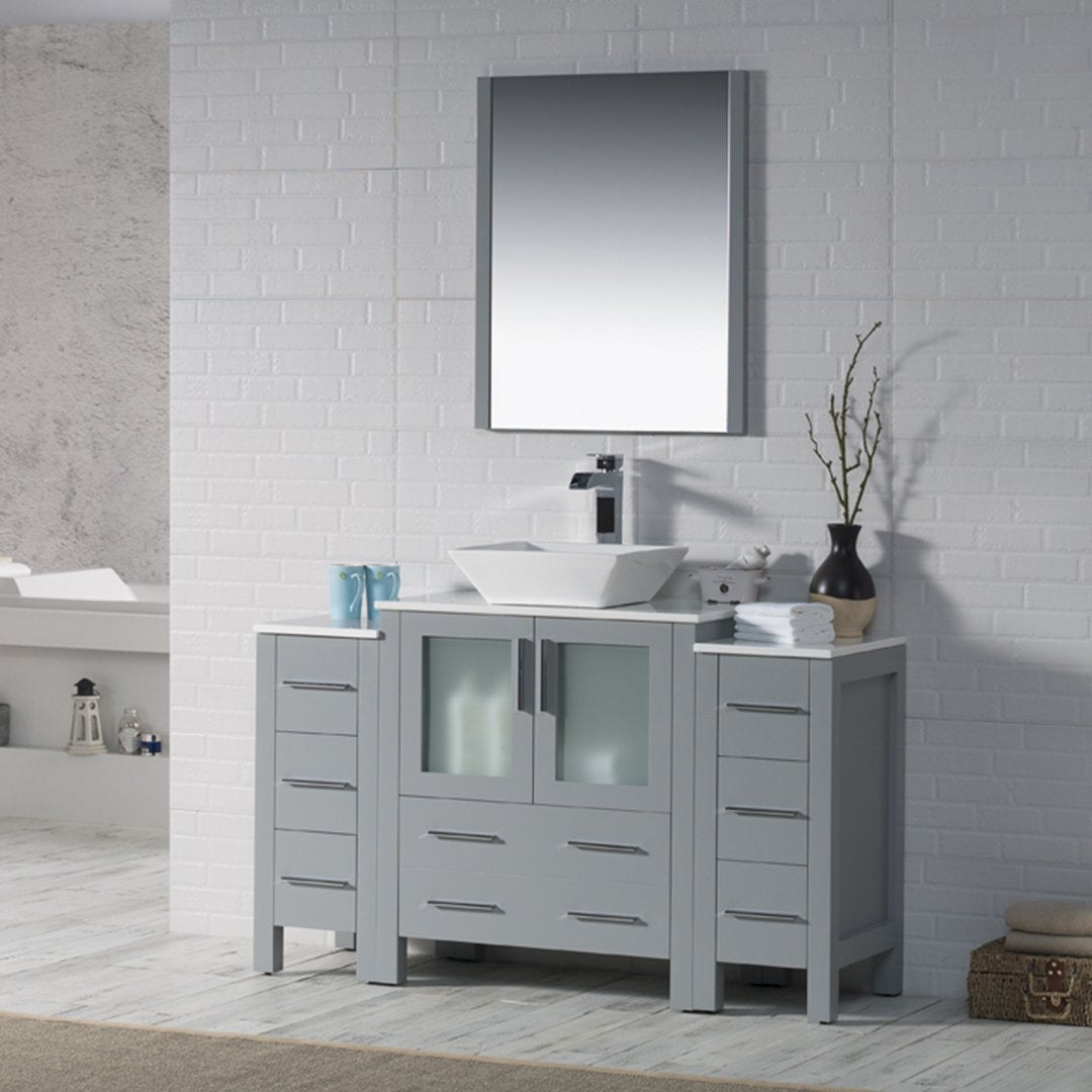 Sydney 54 Inch Vanity with Side Cabinet